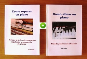 "Como afinar un piano" y "Como reparar un piano" los dos libros por €67,90 EUR